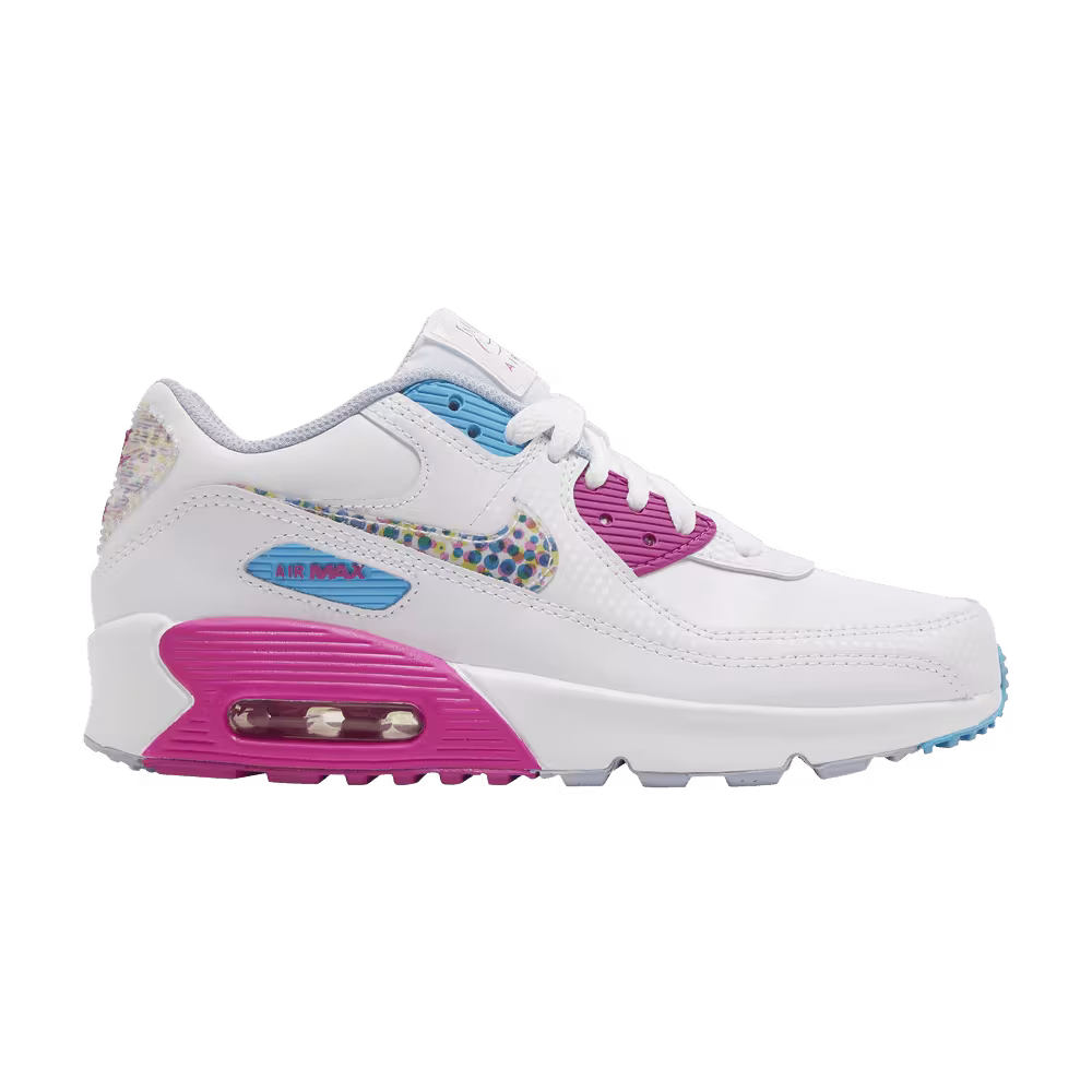 Nike Air Max 90 Leather SE GS Bright Colors!