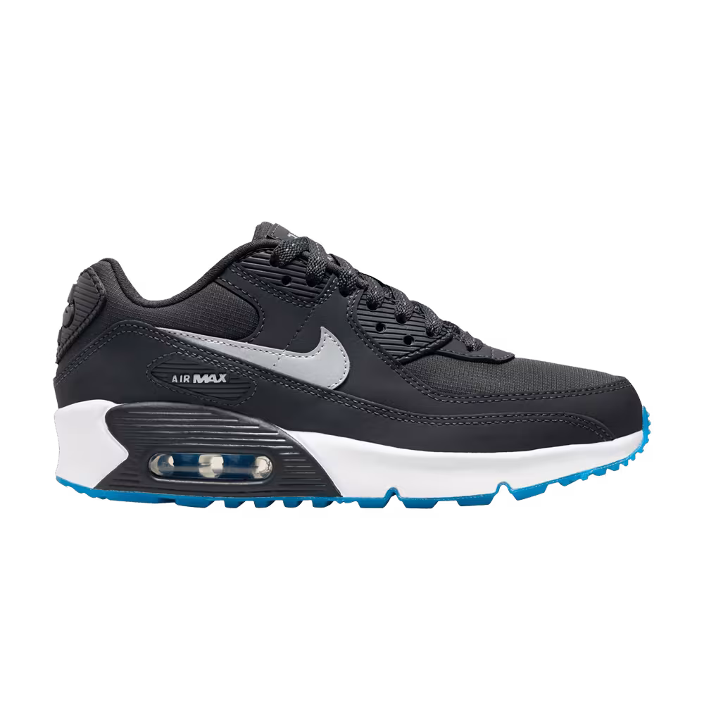 Nike Air Max 90 GS Reflective Swoosh - Anthracite Industrial Blue