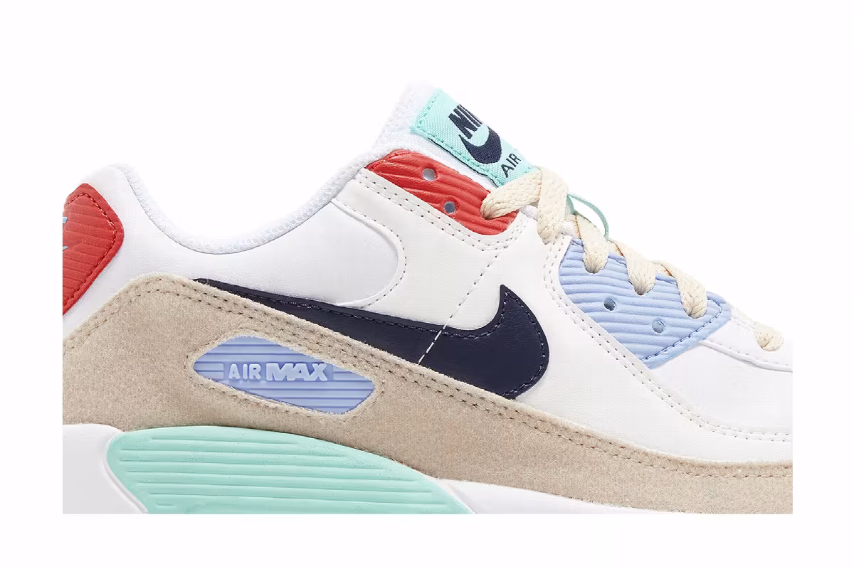 Nike Air Max 90 Leather SE GS Patches, view 3