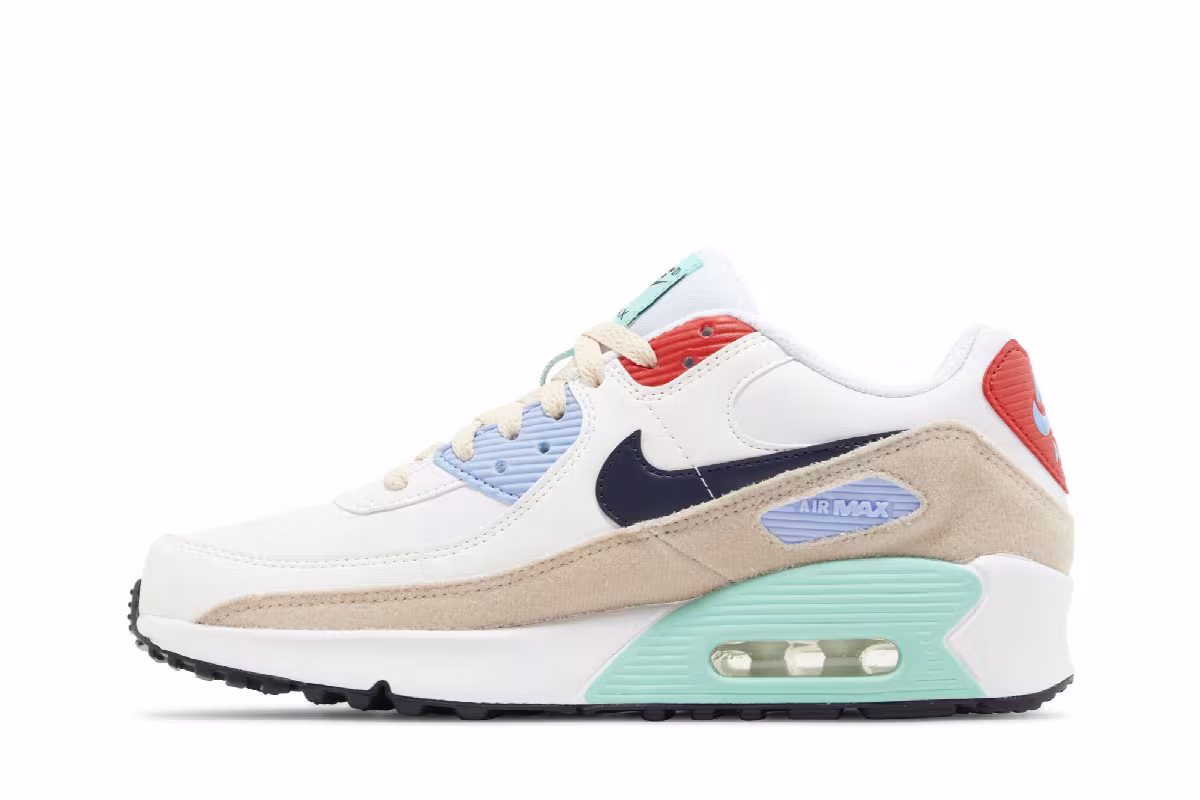 Nike Air Max 90 Leather SE GS Patches, view 4