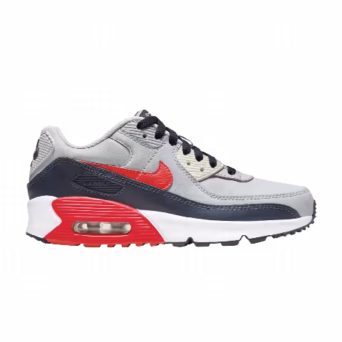 Nike Air Max 90 Leather GS 'Light Smoke Bright Crimson'