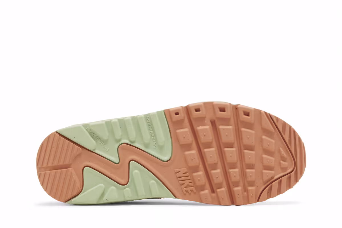 Nike Air Max 90 Leather GS Pale Ivory Honeydew, view 5