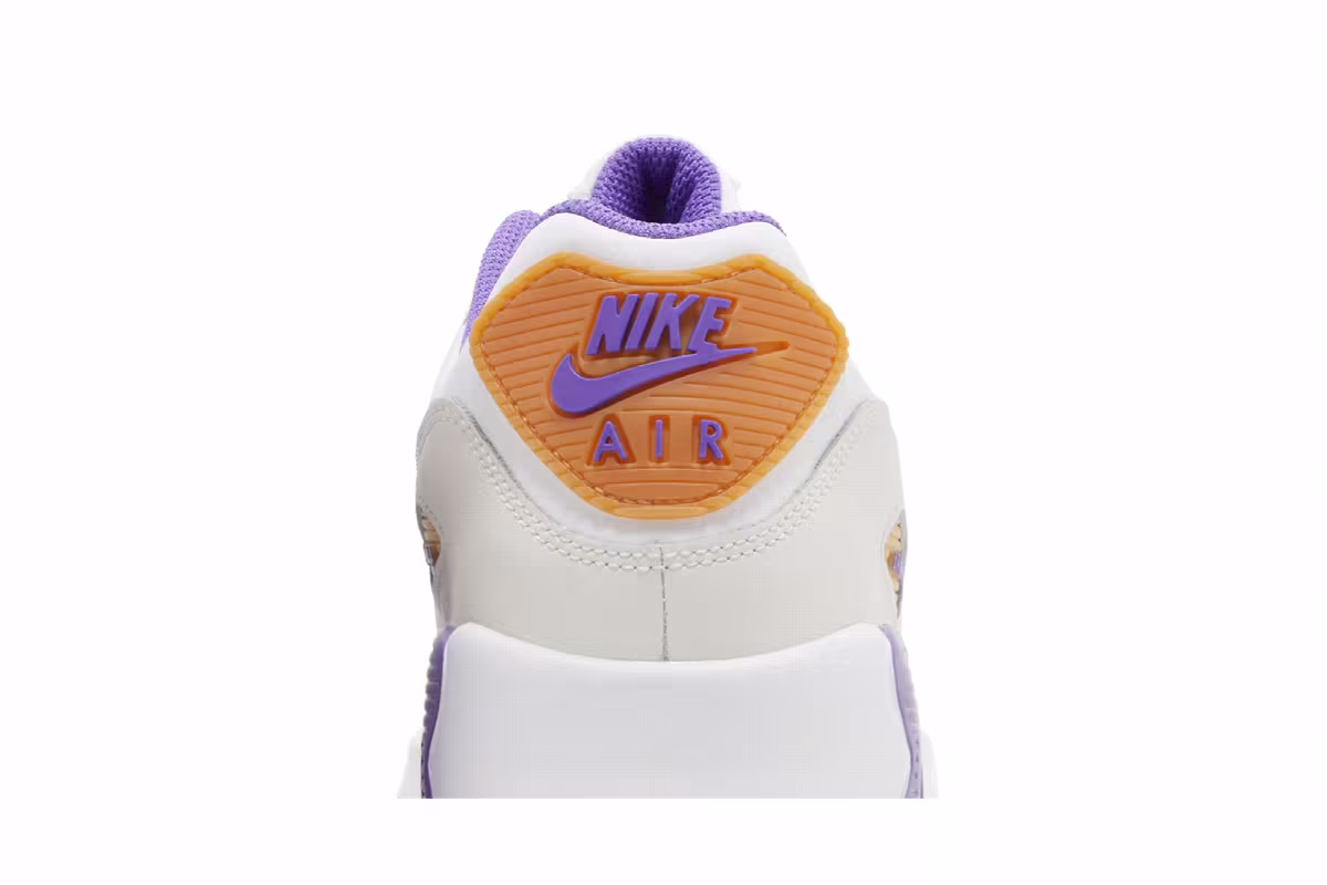 Nike Air Max 90 Leather GS White Action Grape, view 8