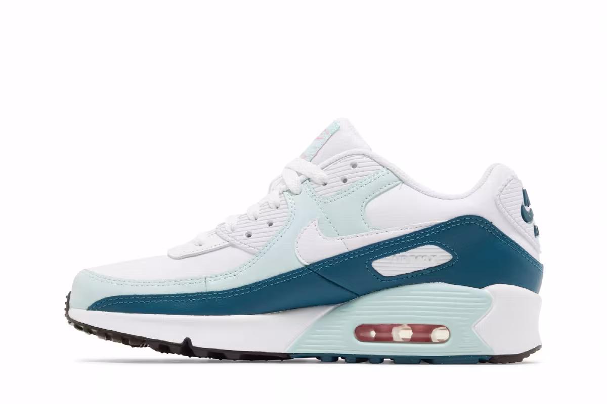 Nike Air Max 90 Leather GS White Jade Ice, view 4