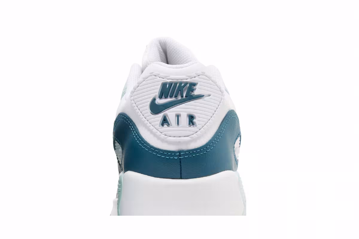 Nike Air Max 90 Leather GS White Jade Ice, view 8