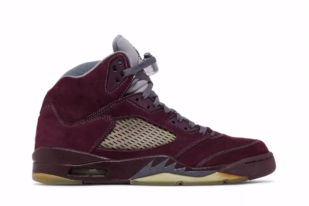 Air Jordan 5 LS Burgundy 2006, view 2