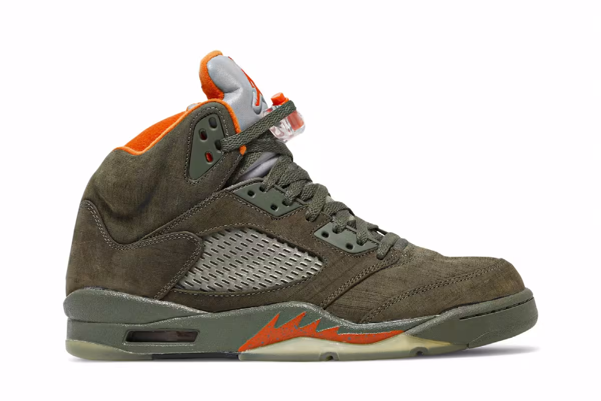 Air Jordan 5 LS Olive, view 2