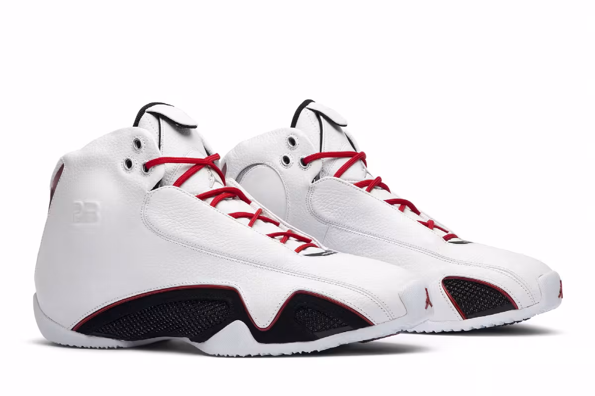 Air Jordan 21 OG White Varsity Red, view 9