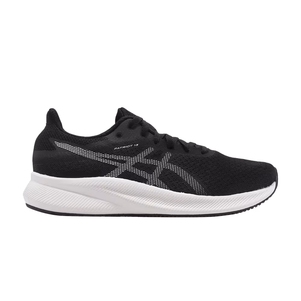 Asics Women's Patriot 13 D Wide Black White