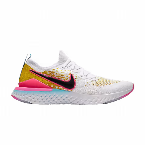 Nike Epic React Flyknit 2 'White Black Pink Blast'