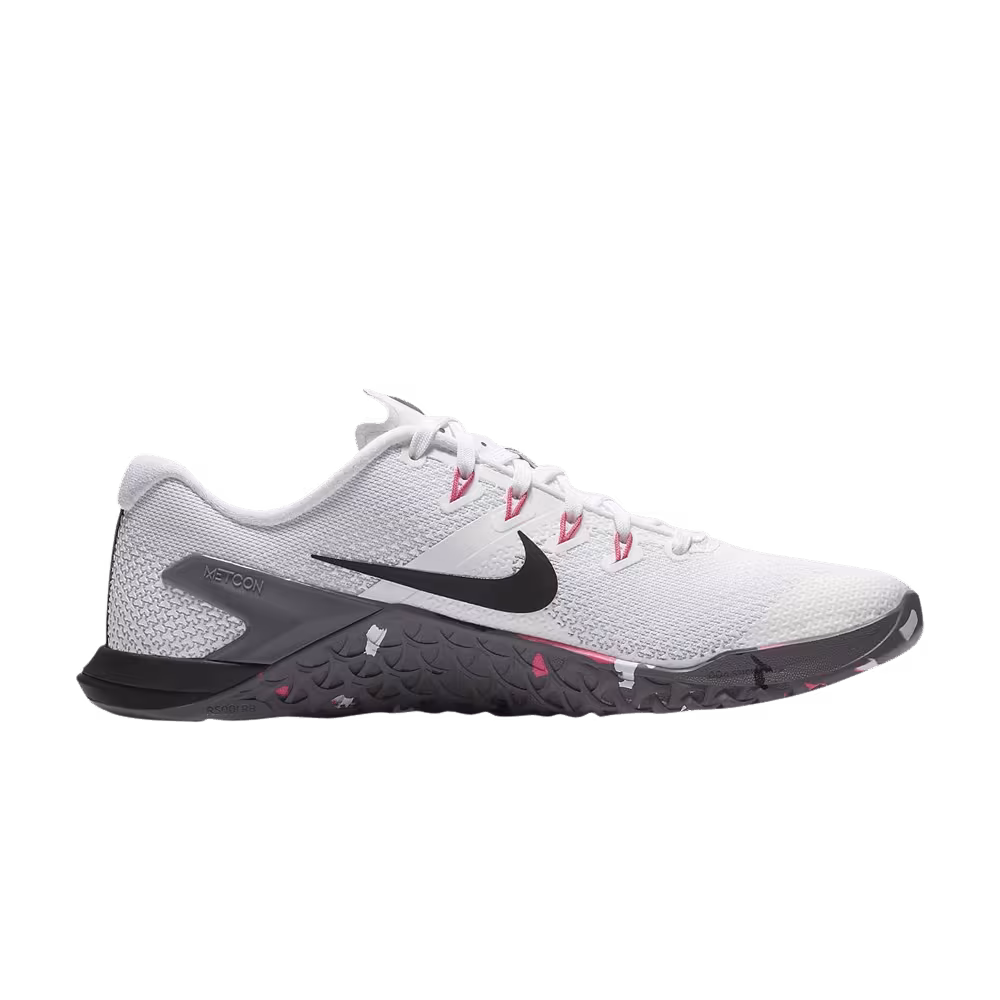 Nike Women's Metcon 4 White Gunsmoke Pink