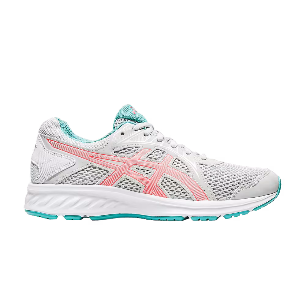Asics Women's Jolt 2 Glacier Grey Sunrise Red