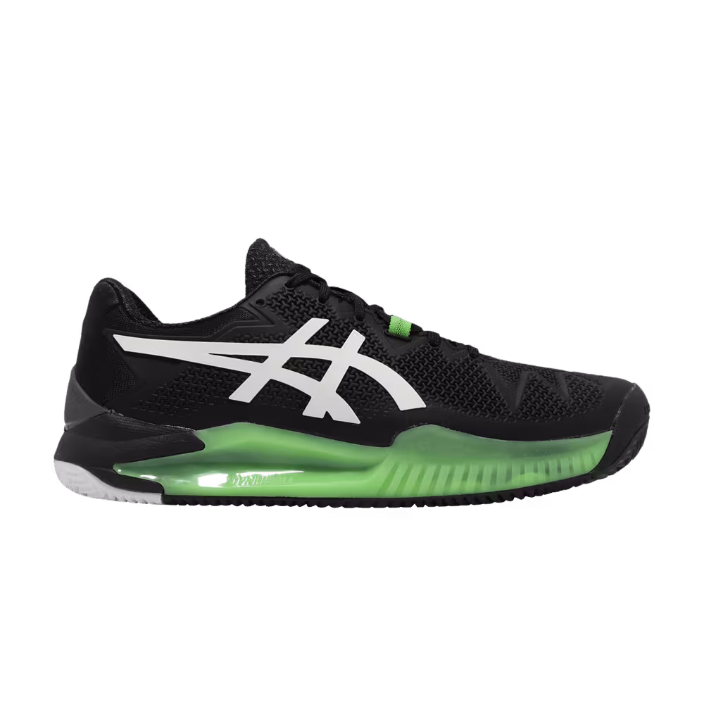 Asics Gel Resolution 8 Black Green Gecko