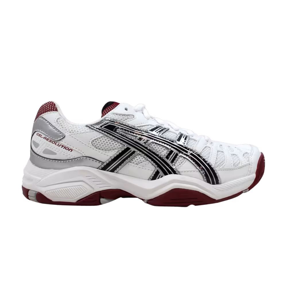 Asics Gel Resolution 3 GS White Brick Red