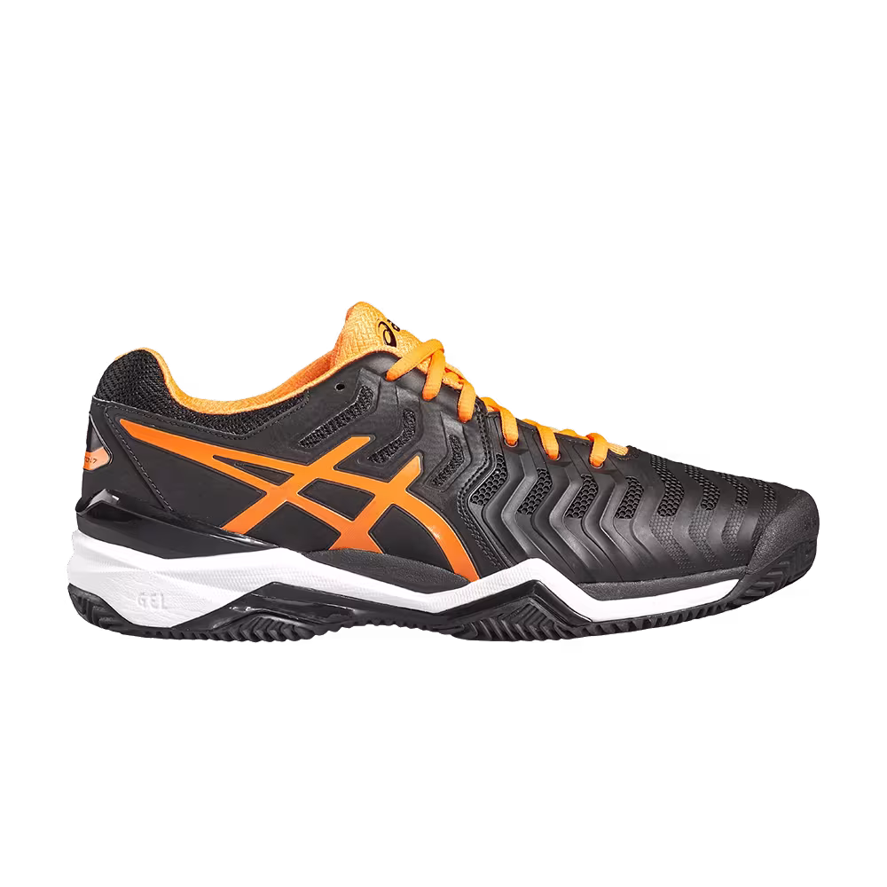 Asics Gel Resolution 7 Clay Black Orange White