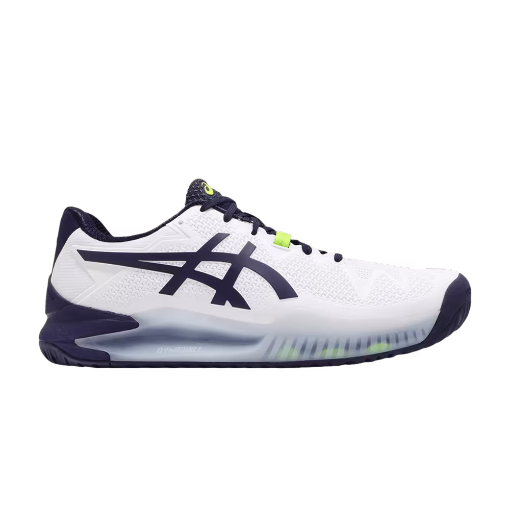 Asics Gel Resolution 8 2E Wide White Peacoat