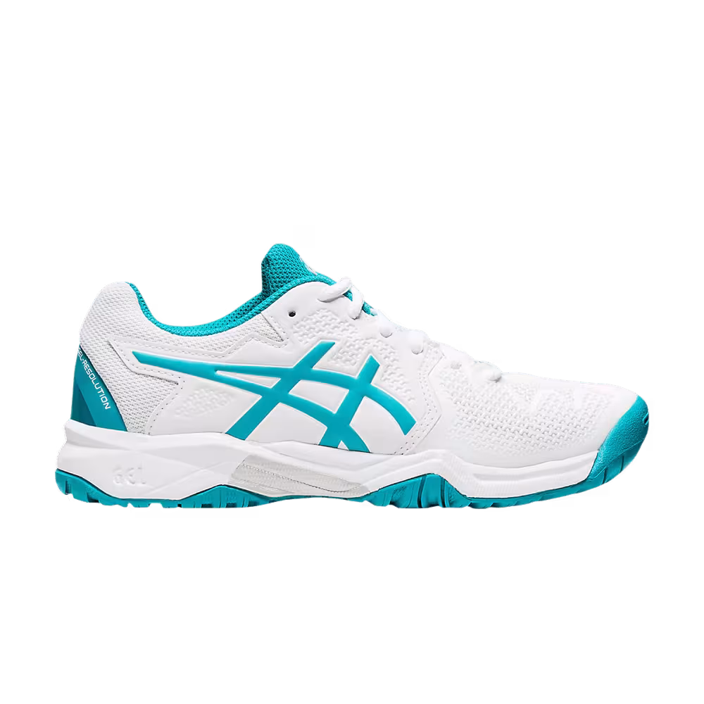 Asics Gel Resolution 8 GS White Lagoon
