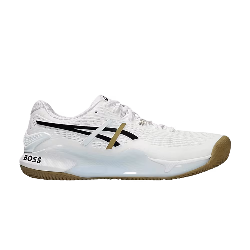 BOSS x Matteo Berrettini x ASICS Gel Resolution 9 Clay White Camel