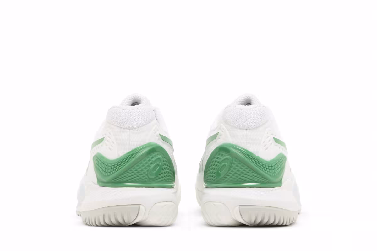 Asics Gel Resolution 9 2E Wide White Green, view 7