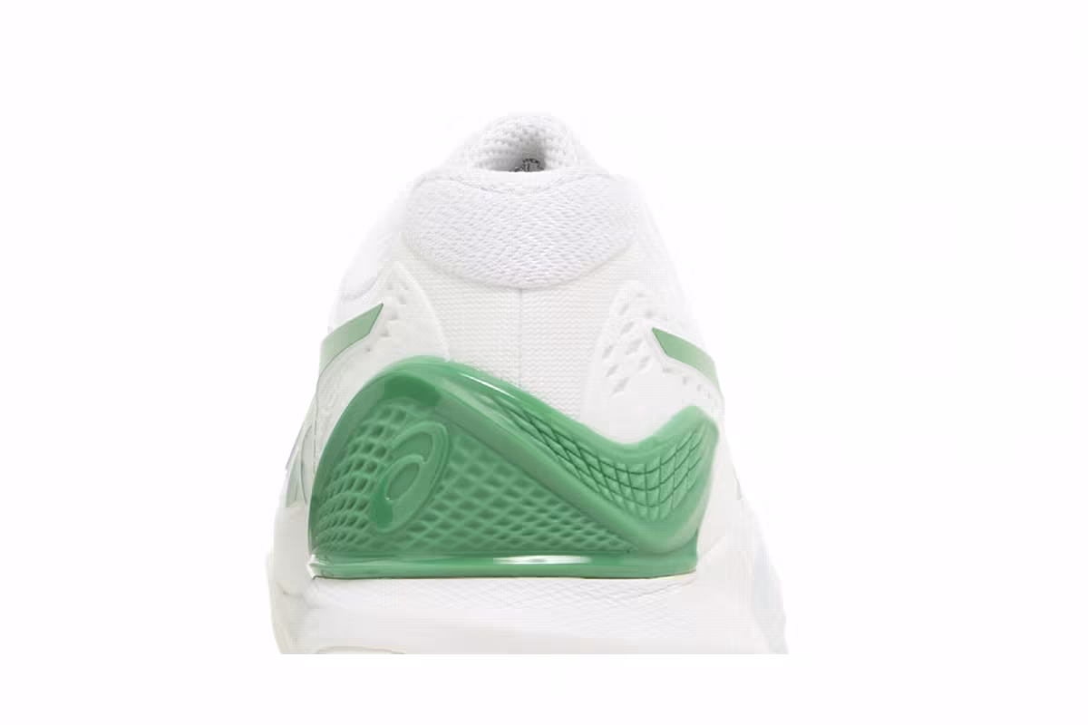 Asics Gel Resolution 9 2E Wide White Green, view 8
