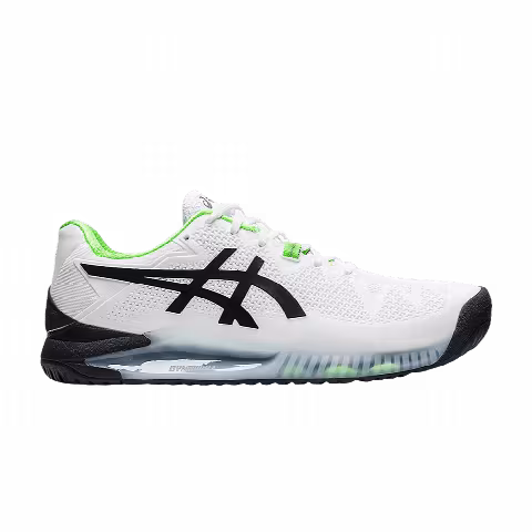 Asics Gel Resolution 8 2E Wide 'White Green Gecko'