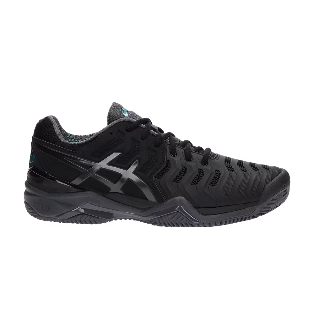 Asics Gel Resolution 7 Clay Black Dark Grey