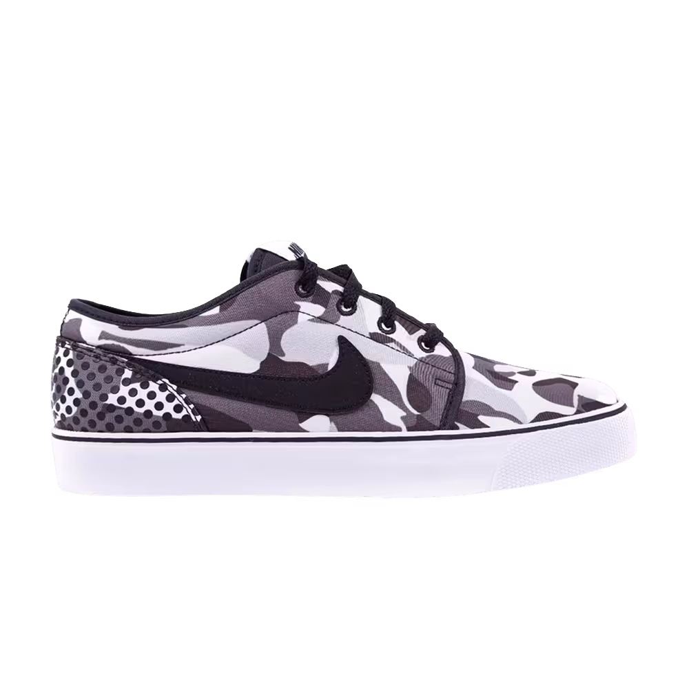Nike Toki Low TXT Print Black White Camo