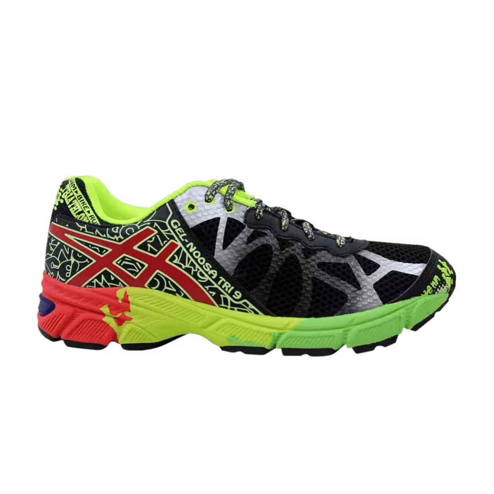 Asics Gel Noosa Tri 9 GS Black Red Flash Yellow