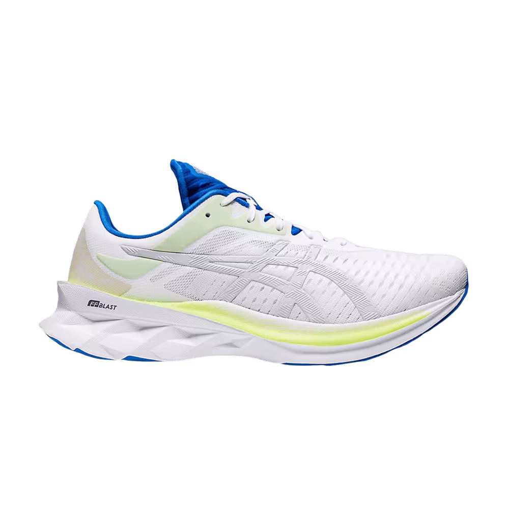 Asics Novablast White Glacier Grey