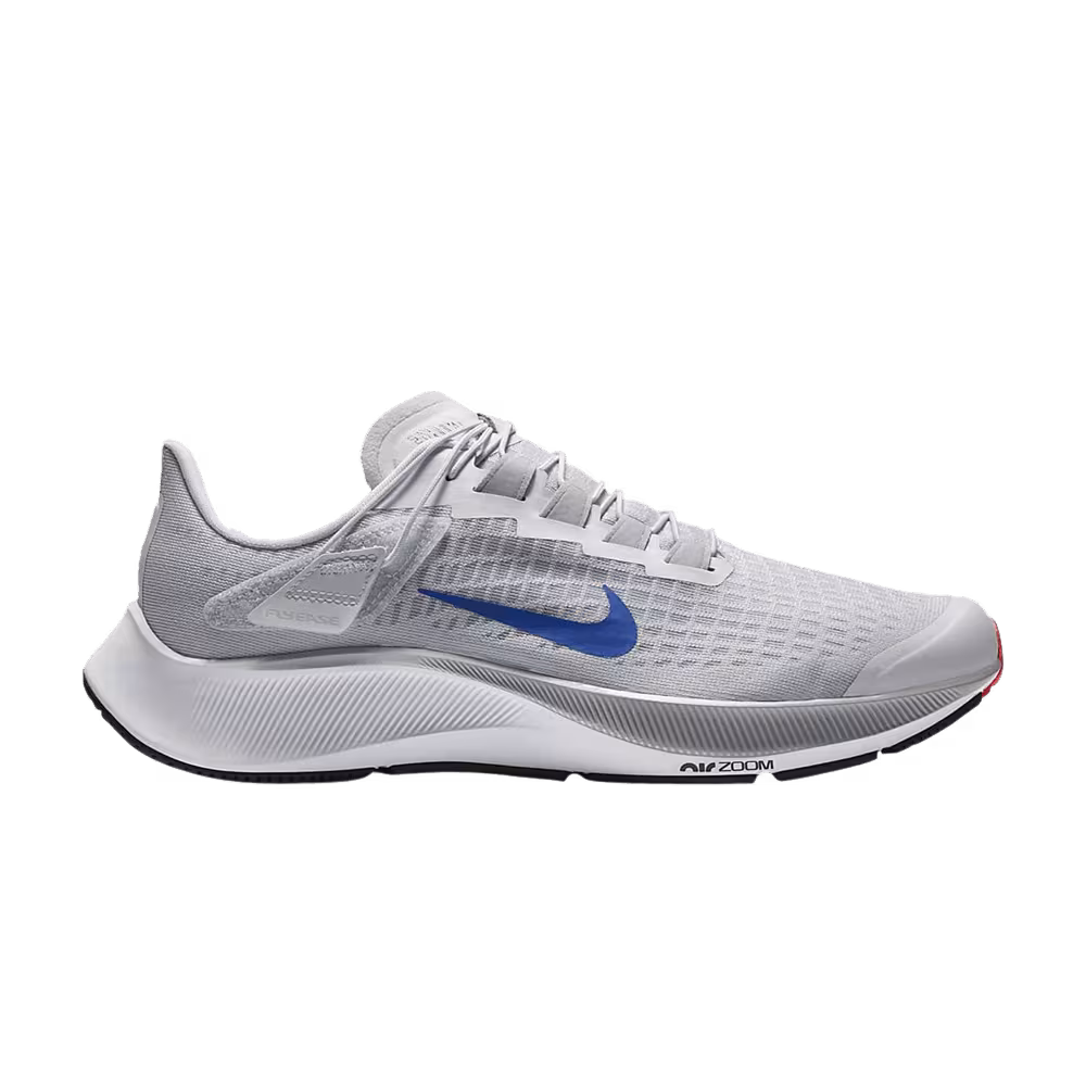 Nike Air Zoom Pegasus 37 FlyEase Pure Platinum Crimson Blue