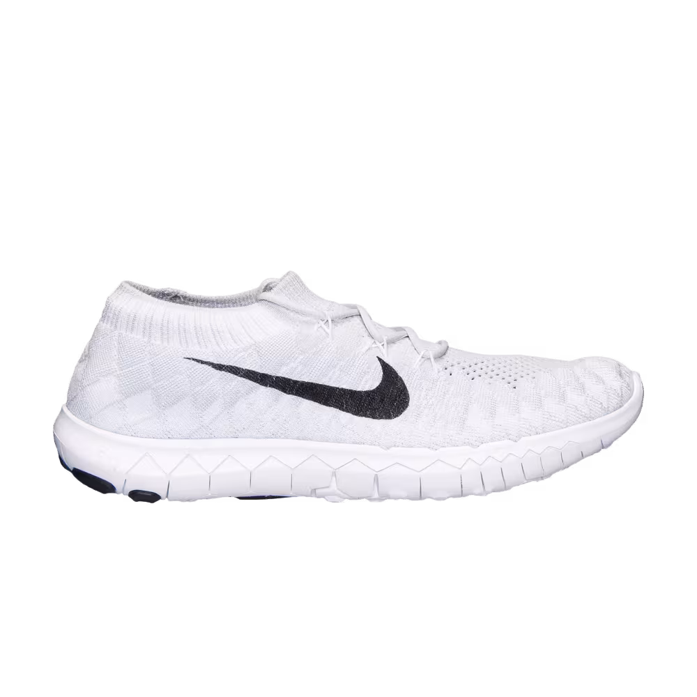 Nike Free Flyknit 3.0 Pure Platinum Black