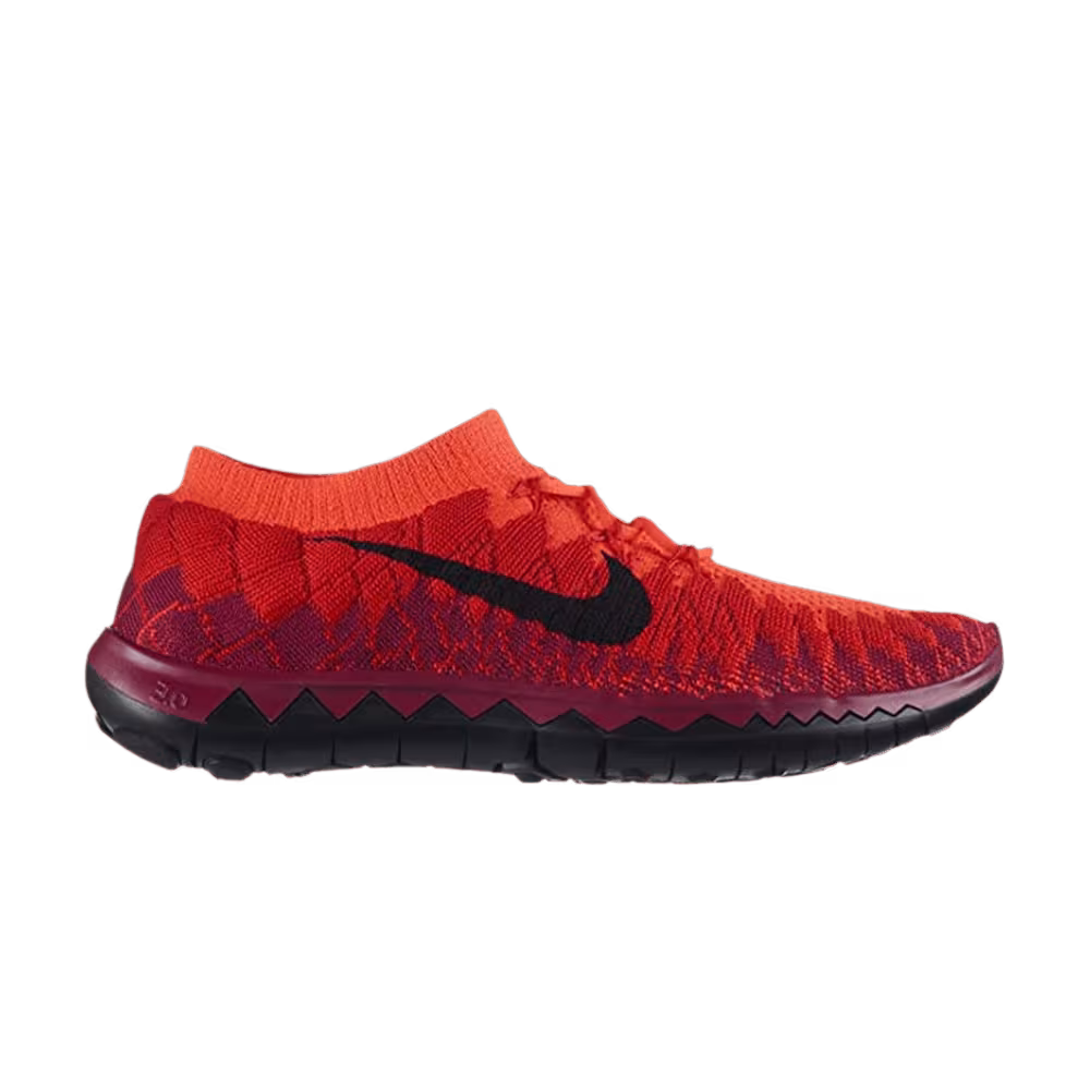 Nike Women's Free 3.0 Flyknit Bright Crimson University Red