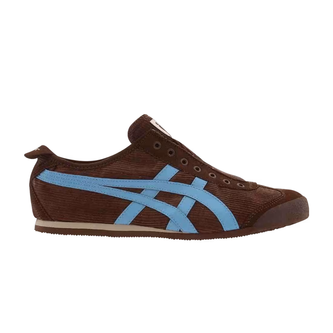 Asics Women's Mexico 66 Slip-On Cocoa Heritage Blue