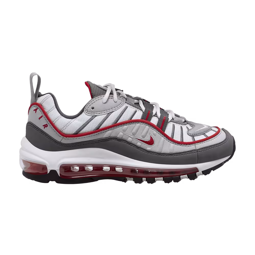 Nike Air Max 98 GS White University Red