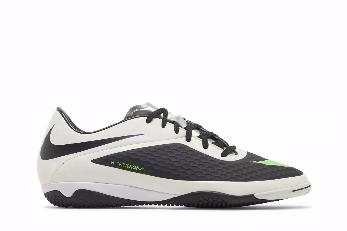 Nike Hypervenom Phelon IC Black Neo Lime, view 2