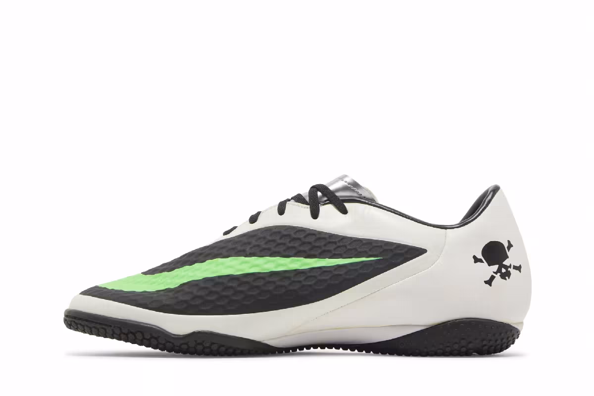 Nike Hypervenom Phelon IC Black Neo Lime, view 4