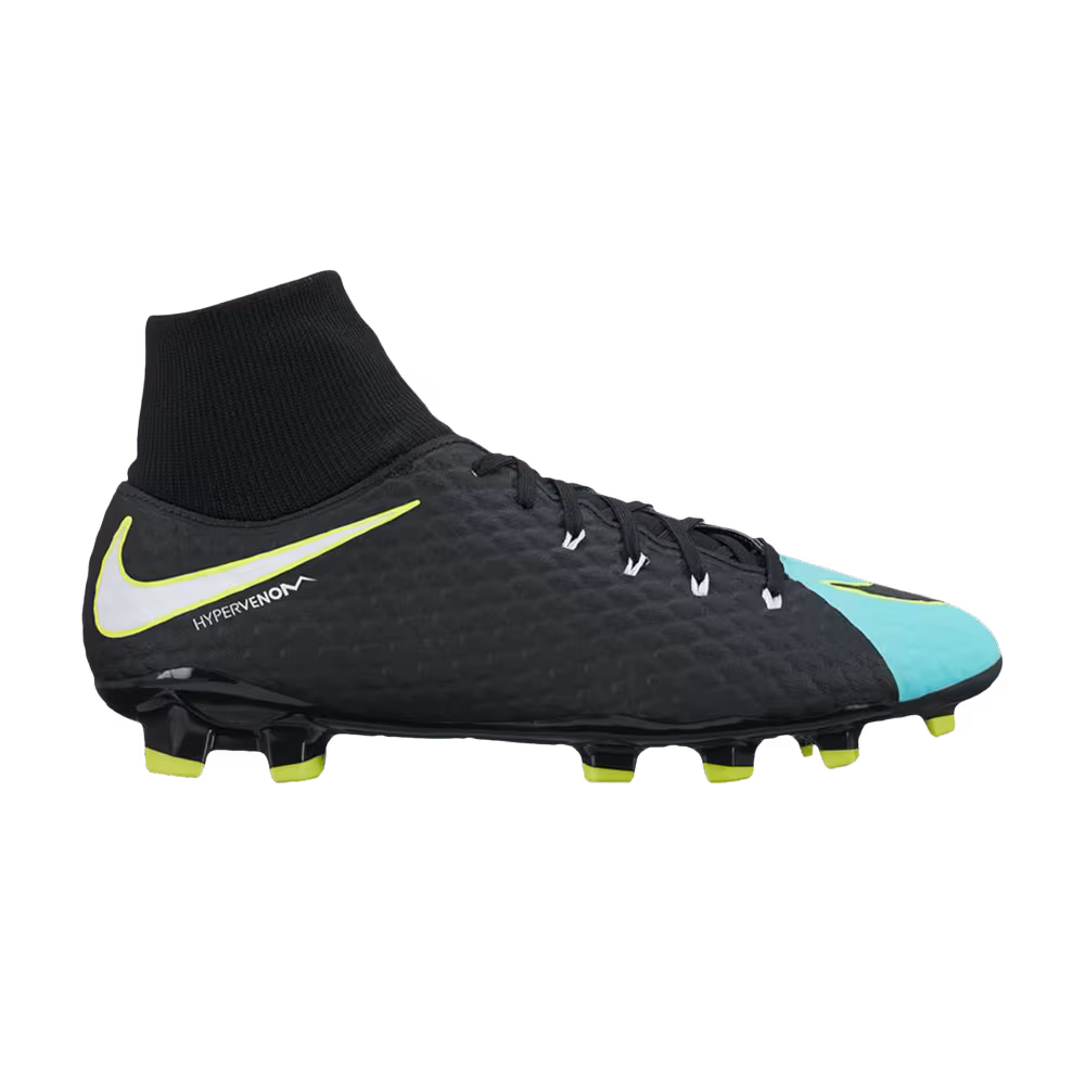 Nike Women's Hypervenom Phelon 3 DF FG Light Aqua Volt