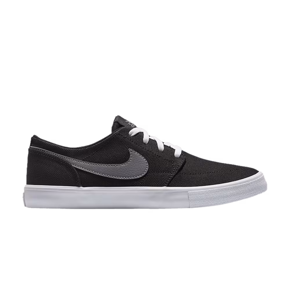 Nike Women's Portmore 2 Solarsoft C SB Black Gunsmoke