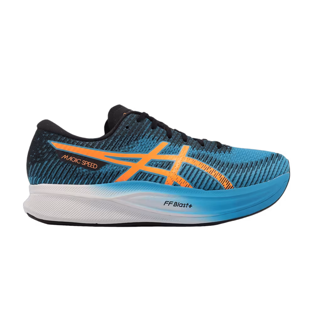 Asics Magic Speed 2 2E Wide Island Blue Orange Pop