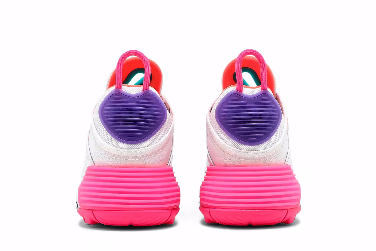 Nike Women's Air Max 2090 White Hyper Orange, view 7