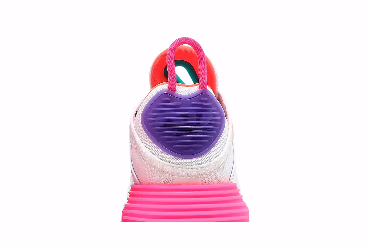 Nike Women's Air Max 2090 White Hyper Orange, view 8