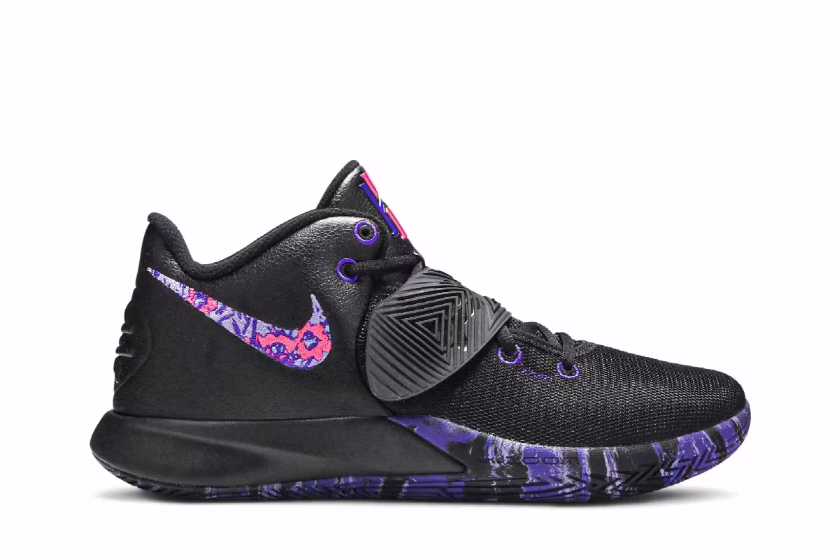 Nike Kyrie Flytrap 3 Black Court Purple, view 2