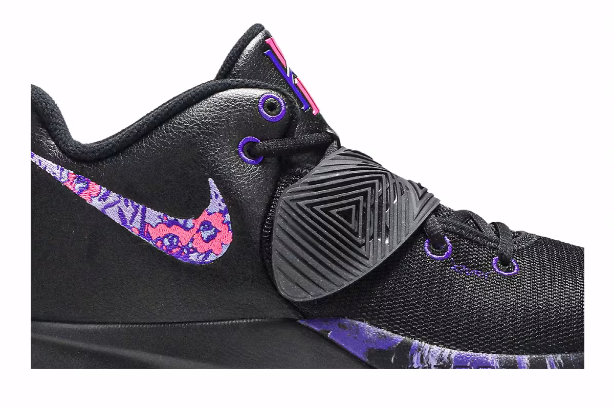 Nike Kyrie Flytrap 3 Black Court Purple, view 3