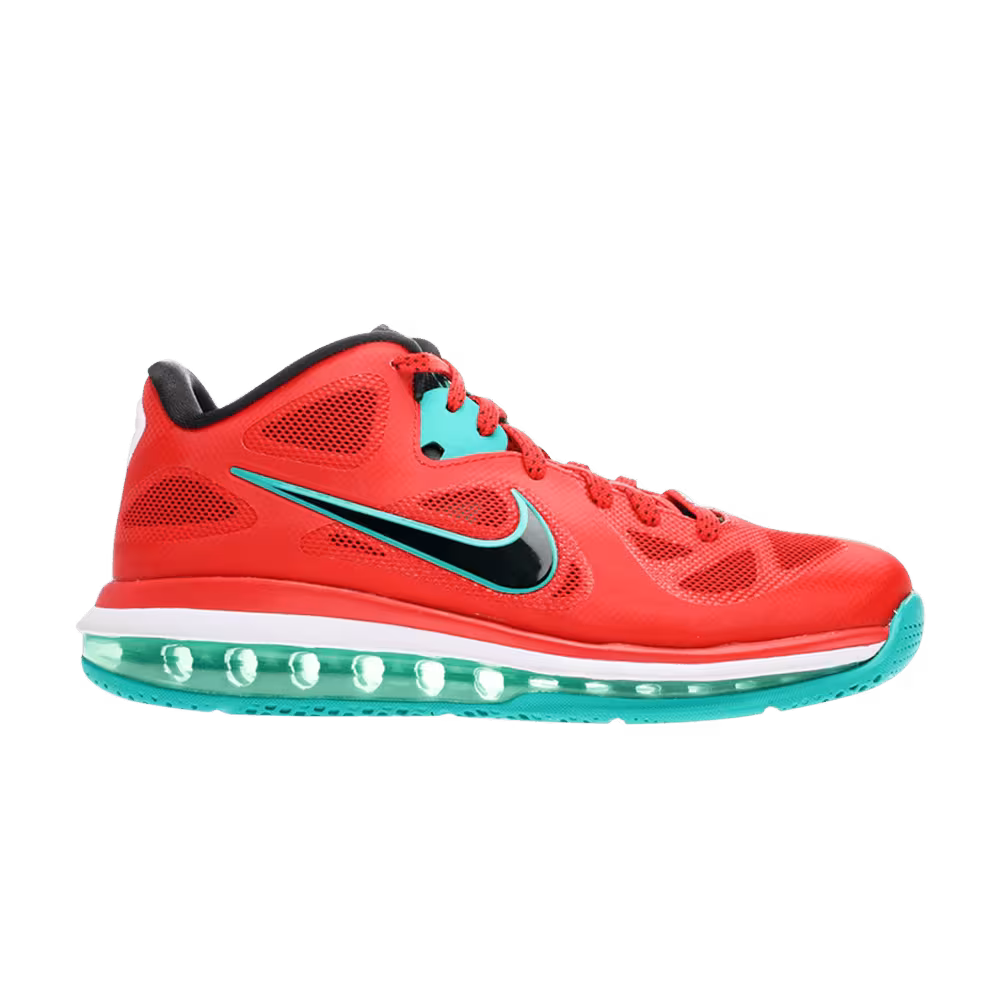 Nike LeBron 9 Low Liverpool - Heel Logo