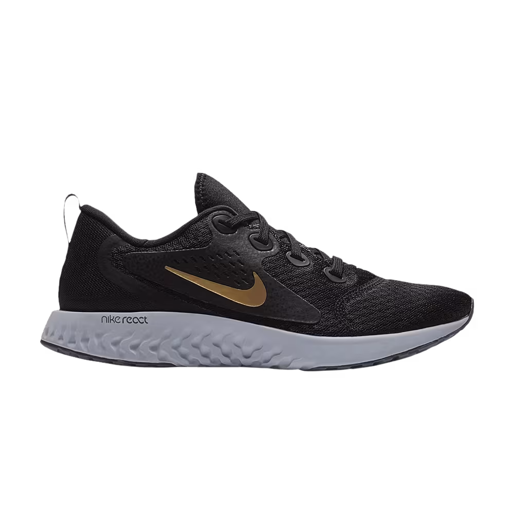 Nike Women's Legend React Black Metallic Gold
