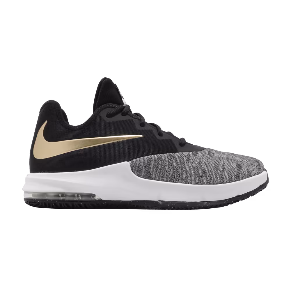 Nike Air Max Infuriate 3 Low Black Metallic Gold