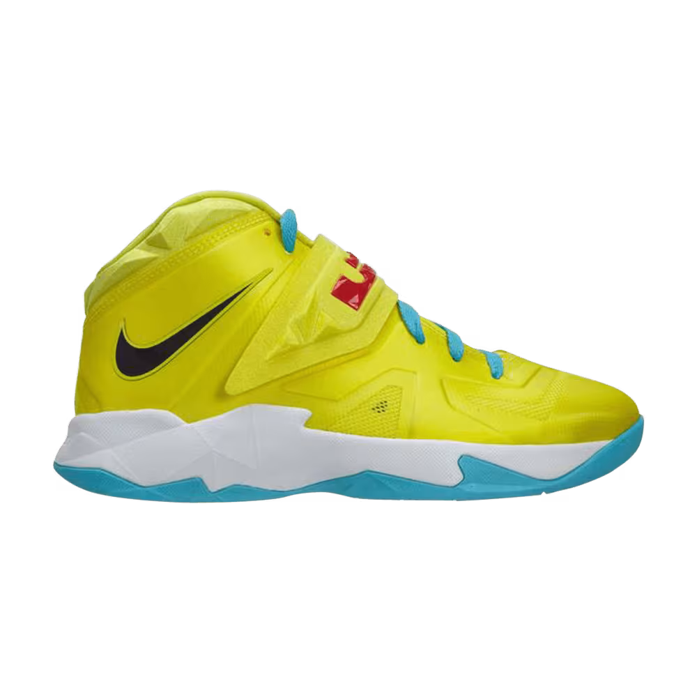 Nike LeBron Soldier 7 GS Sonic Yellow Blue
