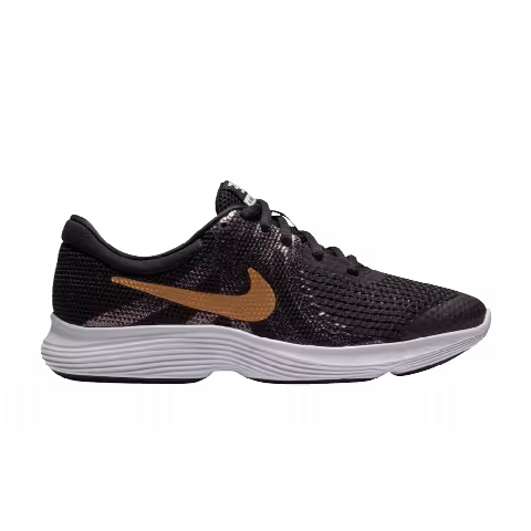 Nike Revolution 4 Shield GS 'Black Metallic Gold'