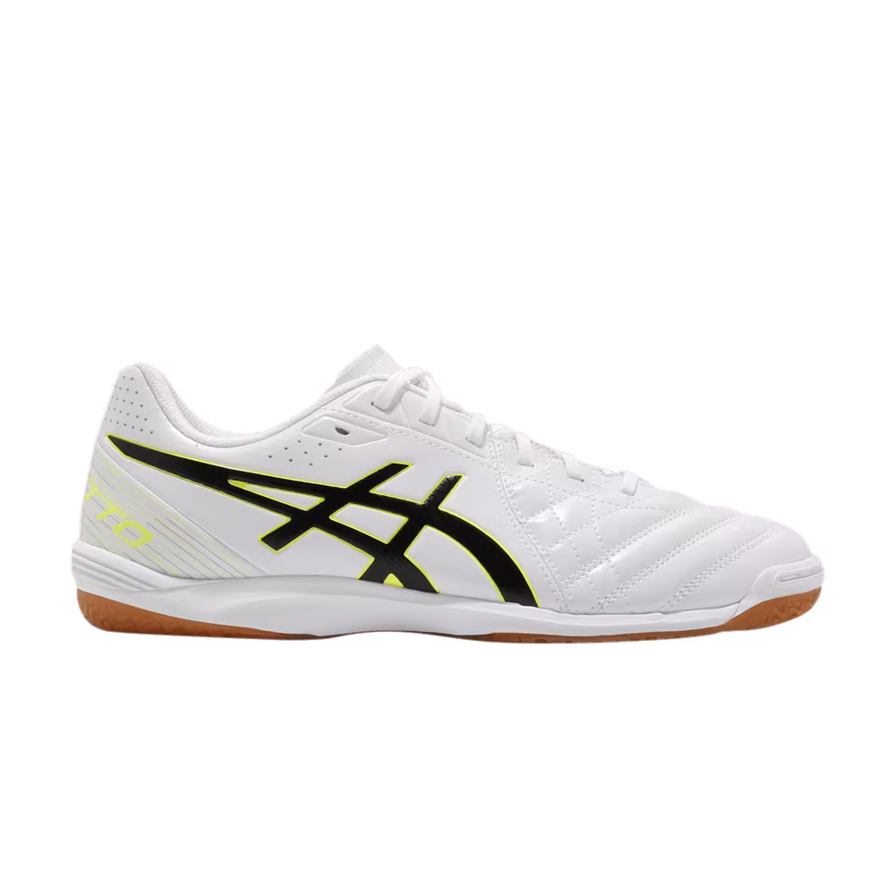 Asics Calcetto WD 8 Wide White Black