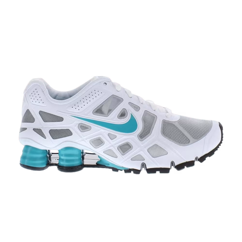 Nike Shox Turbo 12 GS Metallic Silver Bright Turquoise